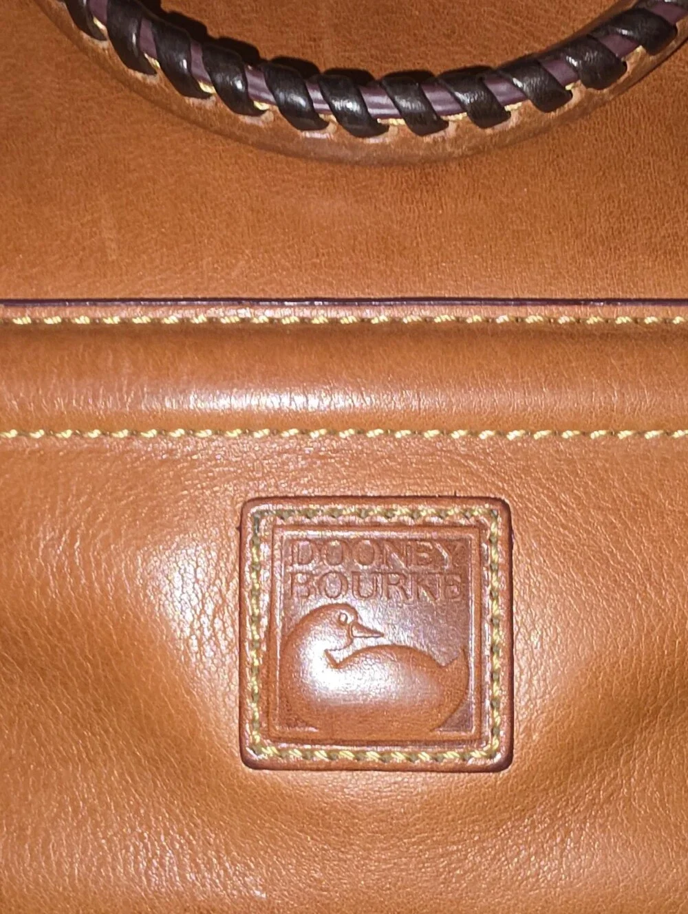 Dooney & Bourke Florentine Leather Buckley Bag ~ Natural Color *EUC - Picture 5 of 7